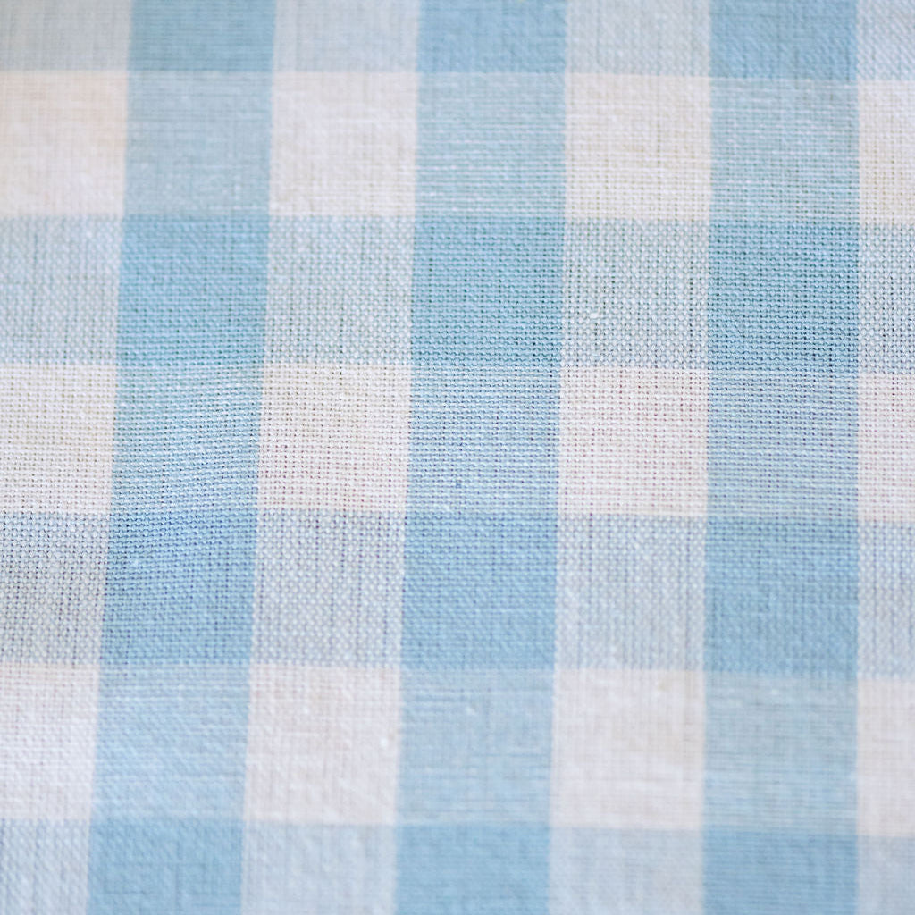 Blue Ruffled Gingham Dish Towel