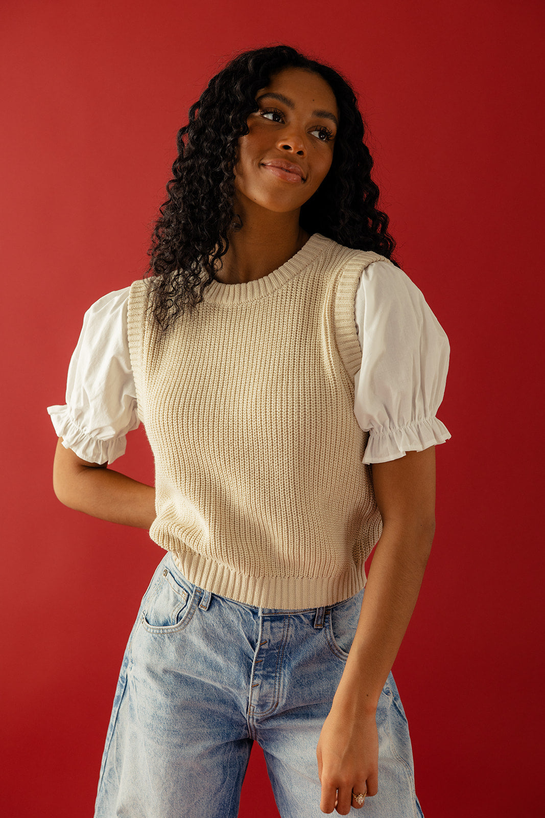 Getting Close Sweater Blouse