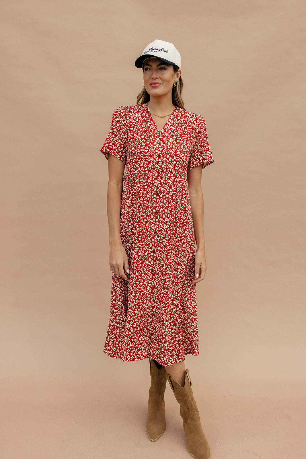 Janie Button Down Floral Dress