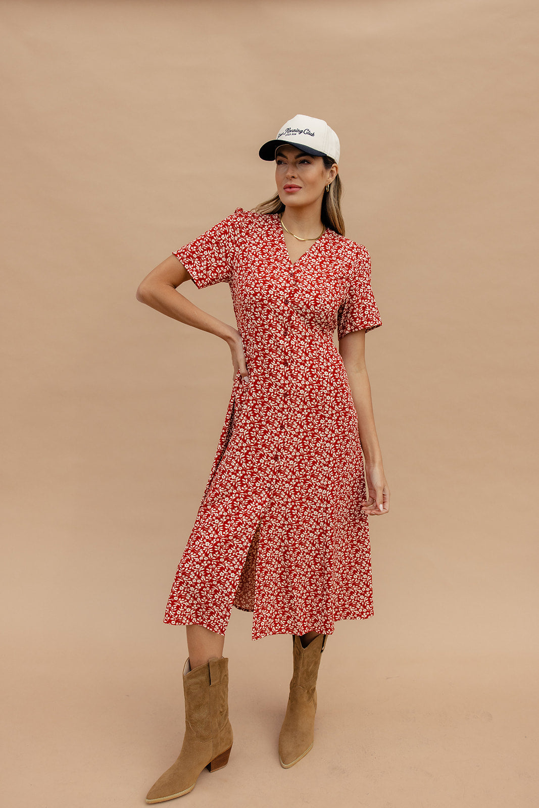 Janie Button Down Floral Dress