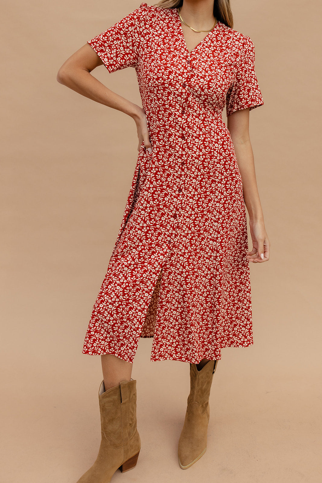 Janie Button Down Floral Dress