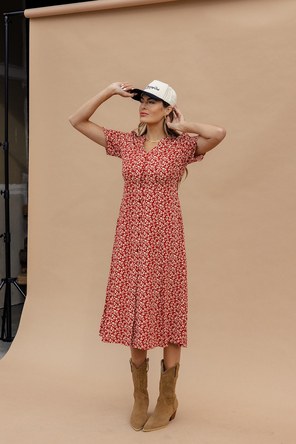 Janie Button Down Floral Dress