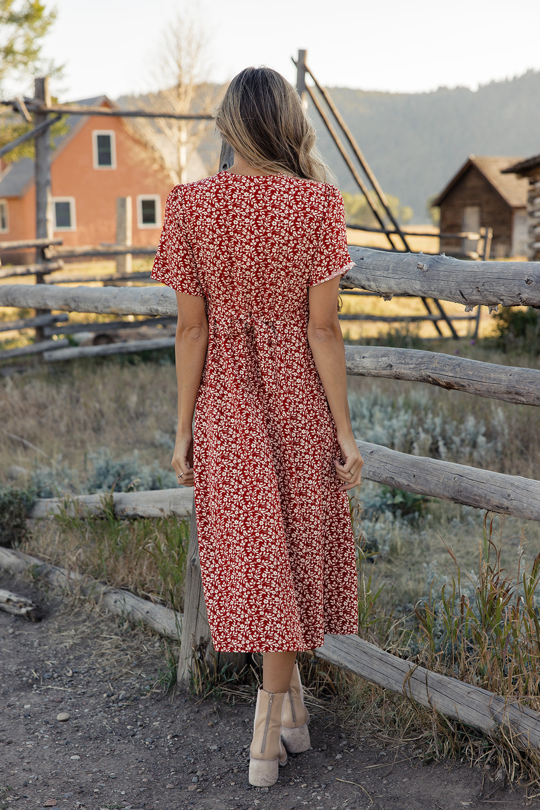 Janie Button Down Floral Dress