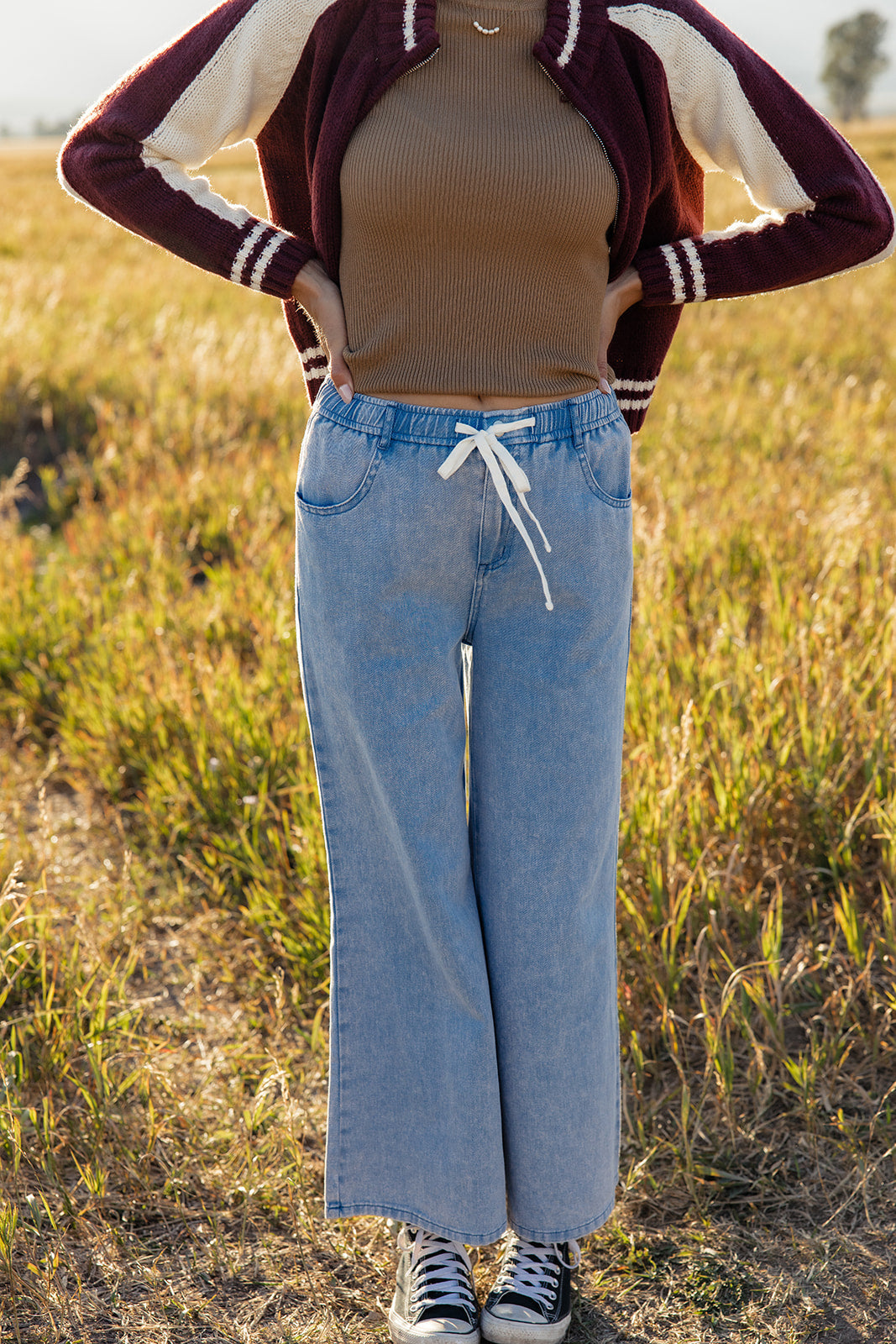 On My Own Tie Waist Pants