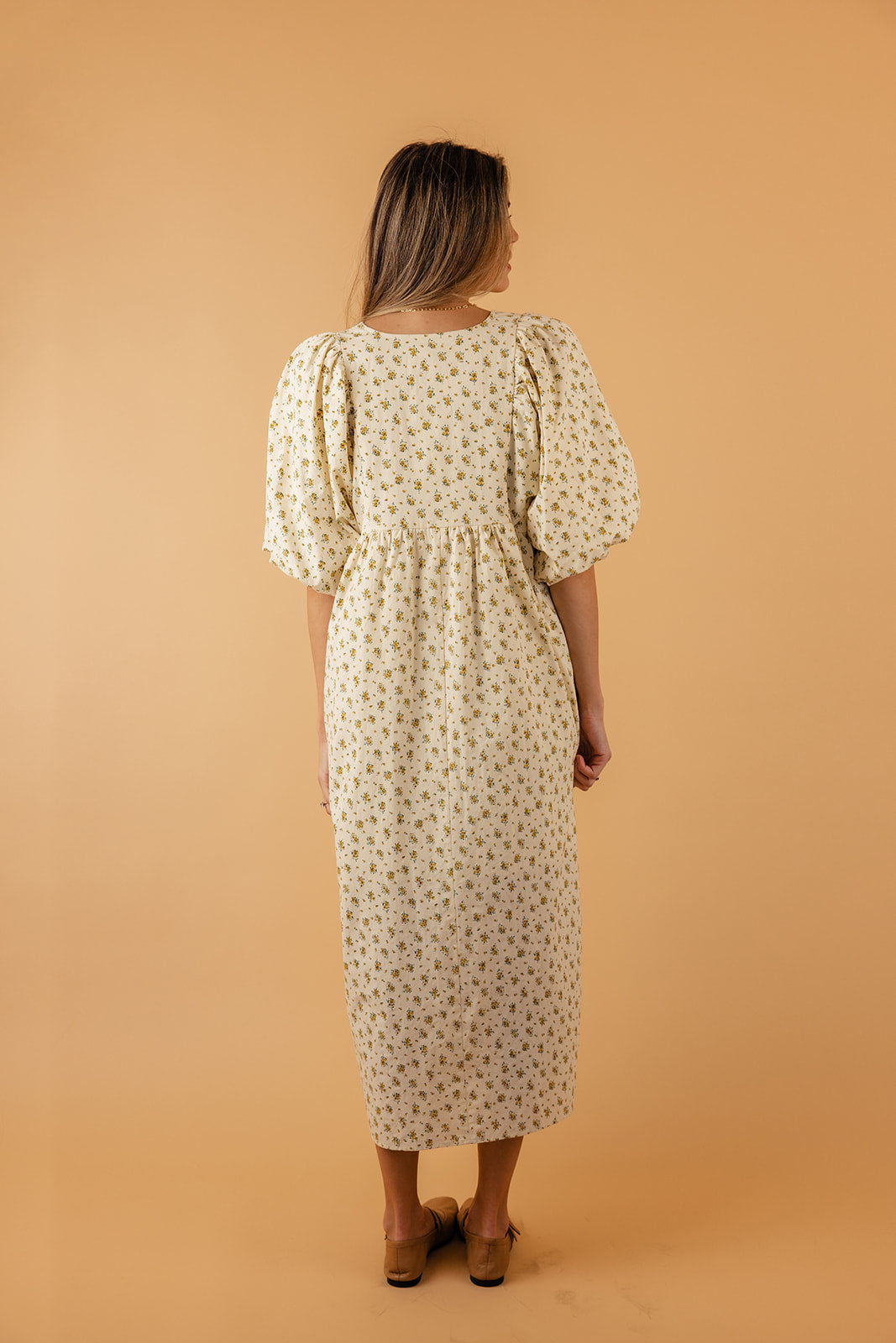 Read Your Mind Gingham Puff Sleeve Dress