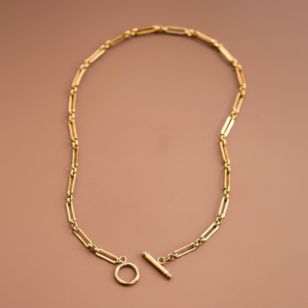 Elevate your everyday style with this stunning 18K Gold Plated Waterproof Stainless Steel Chain Necklace. Designed for the modern, active lifestyle, this piece combines timeless elegance with practical durability. Crafted from high-quality stainless steel and finished with luxurious 18K gold plating, this necklace is hypoallergenic, waterproof, and tarnish-resistant—perfect for wearing through workouts, showers, and daily adventures.
The sleek paperclip chain design makes it ideal for layering.