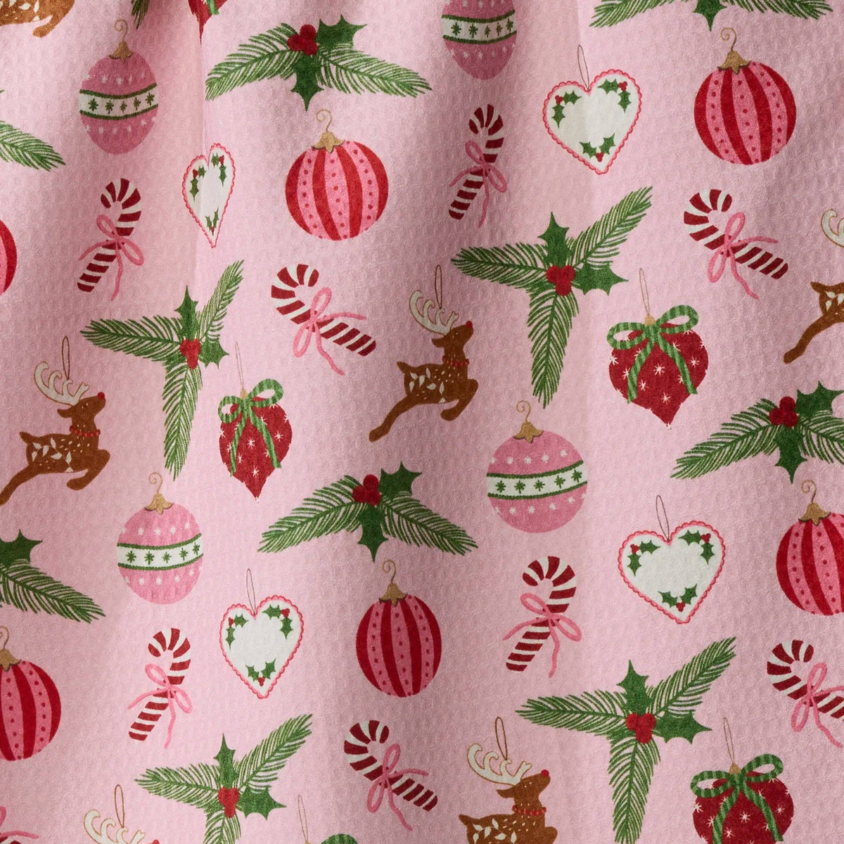 Pink Tidings Luxe Kitchen Towel