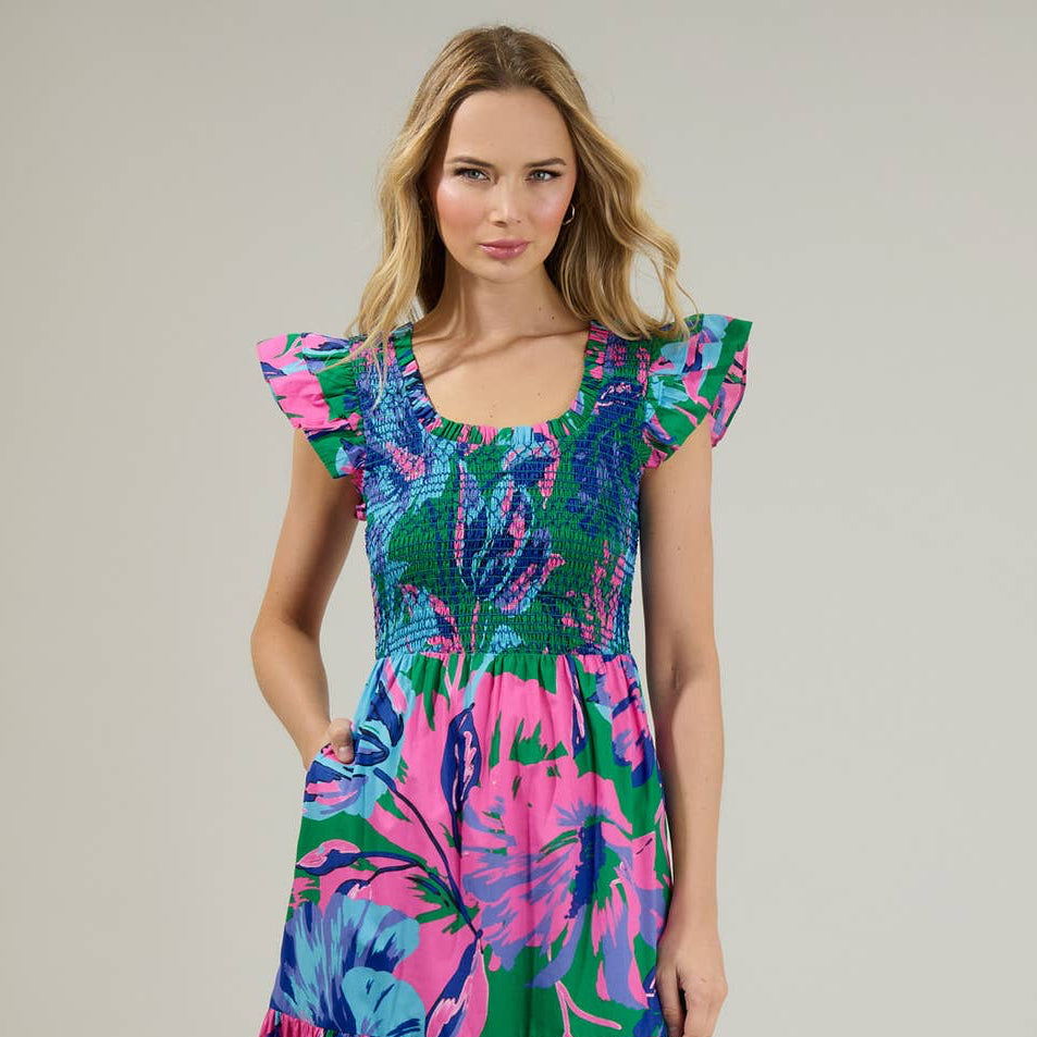 The Pilar Tune Puff Sleeve Top has a one of kind look that will have you feeling fresh! Soft fabric shapes this top and its round neckline, puff sleeves, and ruffle details on the shoulders. Perfect for wearing with pants or shorts and heels!