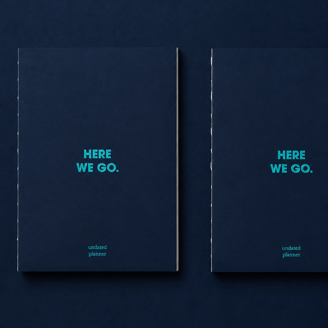 Here We Go Planner- Navy