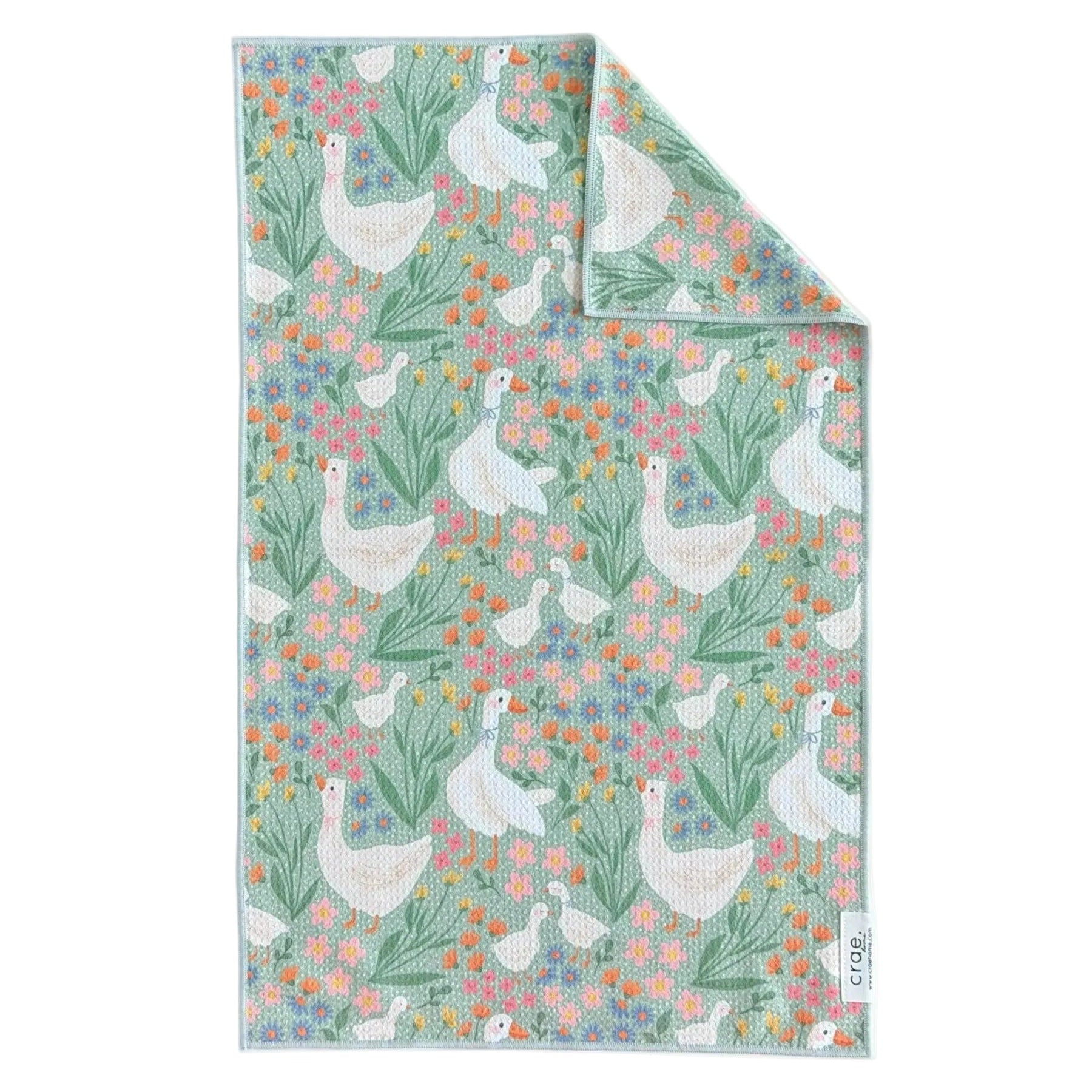 Wildflower Waddle: Double-Sided Hand Towel