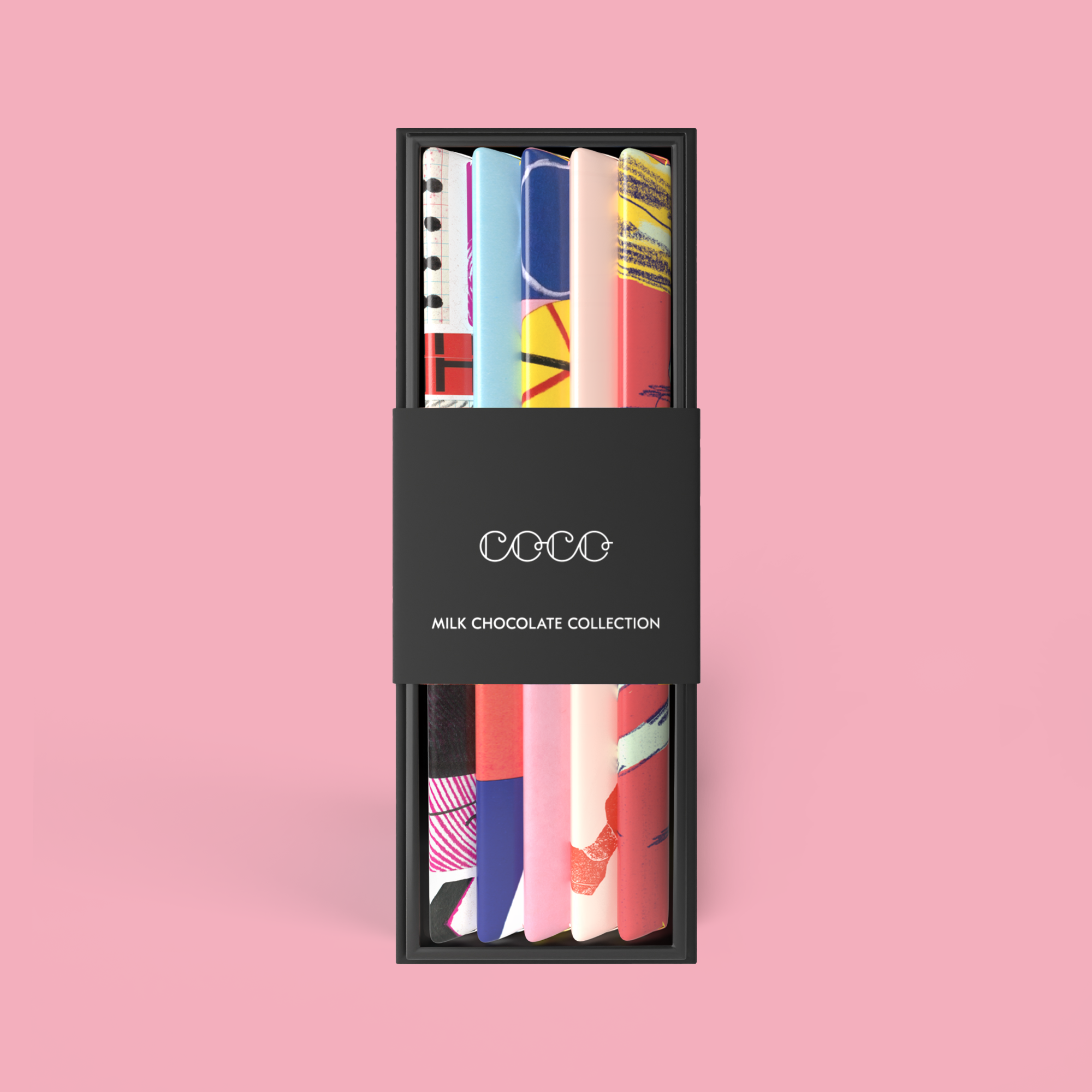 5 Bar Milk Chocolate Bar Library Collection - Pack of 6