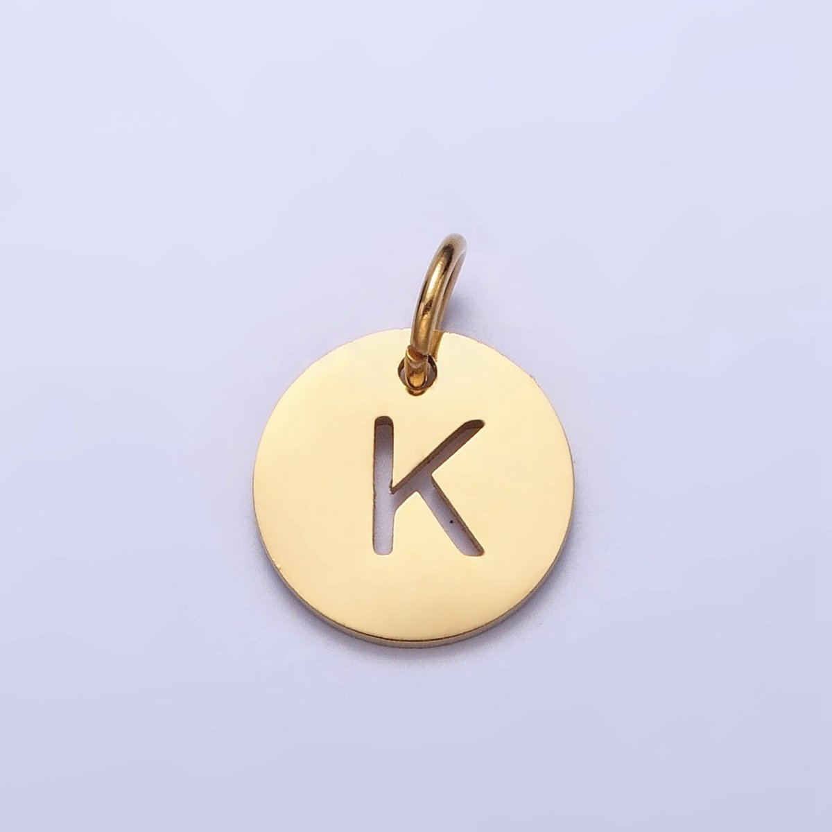 Round Initial Cut-out Charm