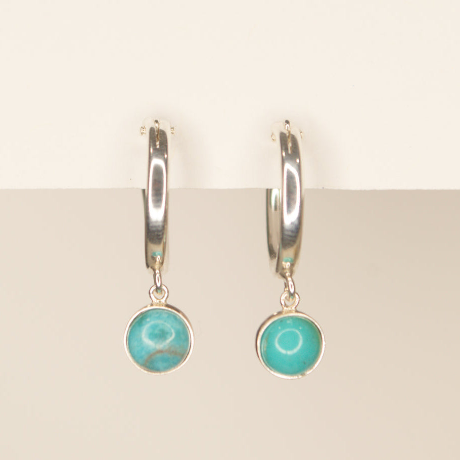Turquoise Radiance Hoops