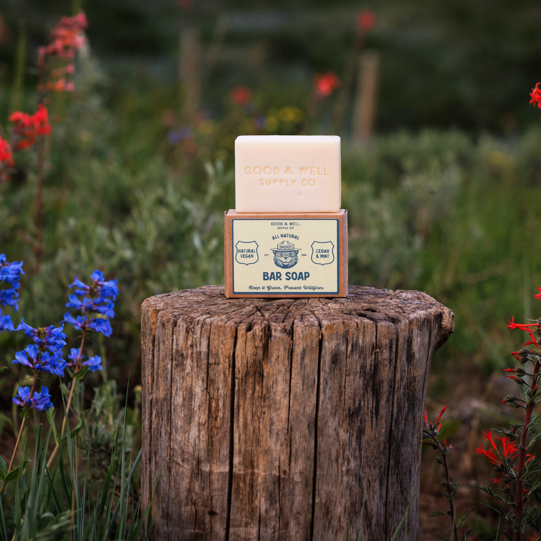 Smokey Bear Bar Soap - Cedar & Mint