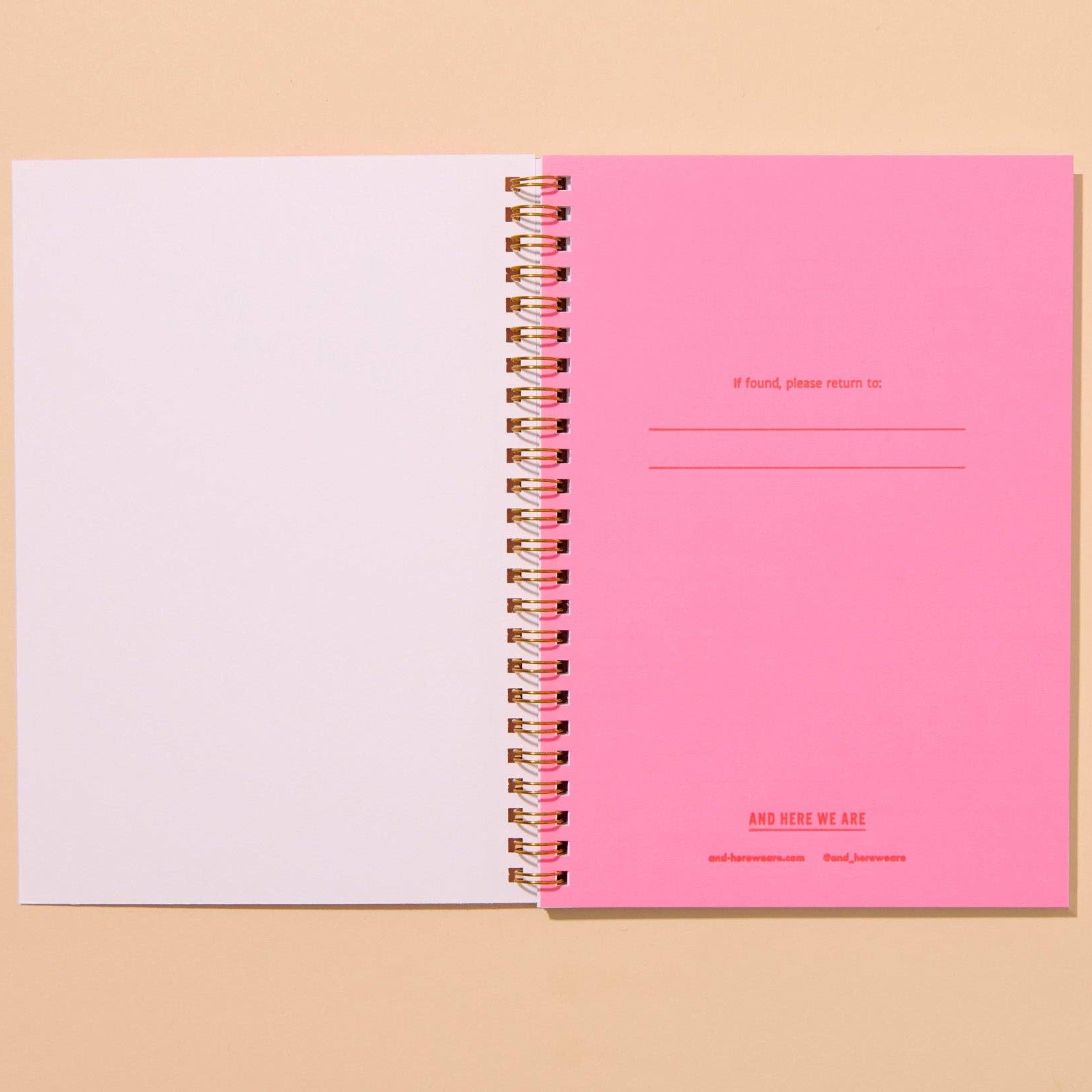 Printemps Tulip Letterpress A5 Spiral Notebook