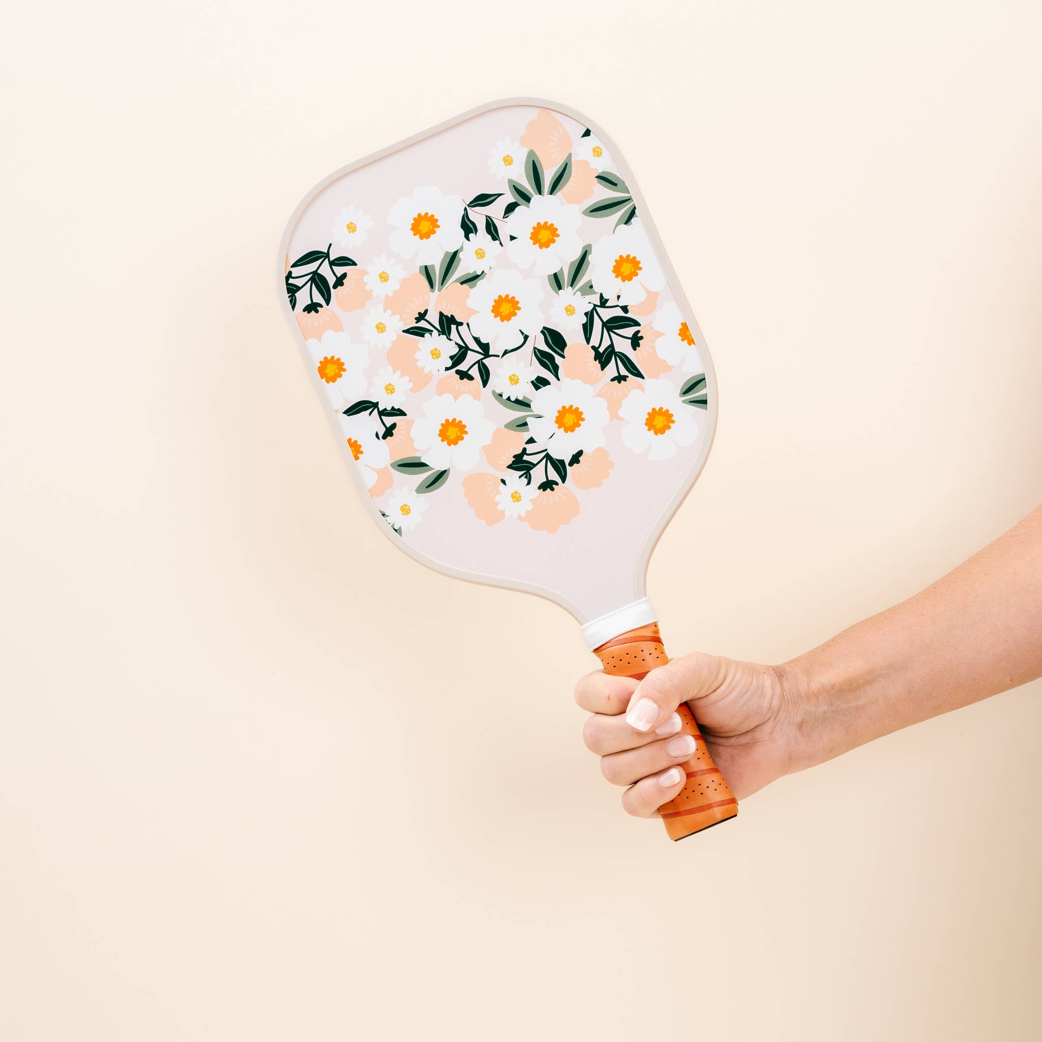 Pickleball Paddle - Pink Flower Talk