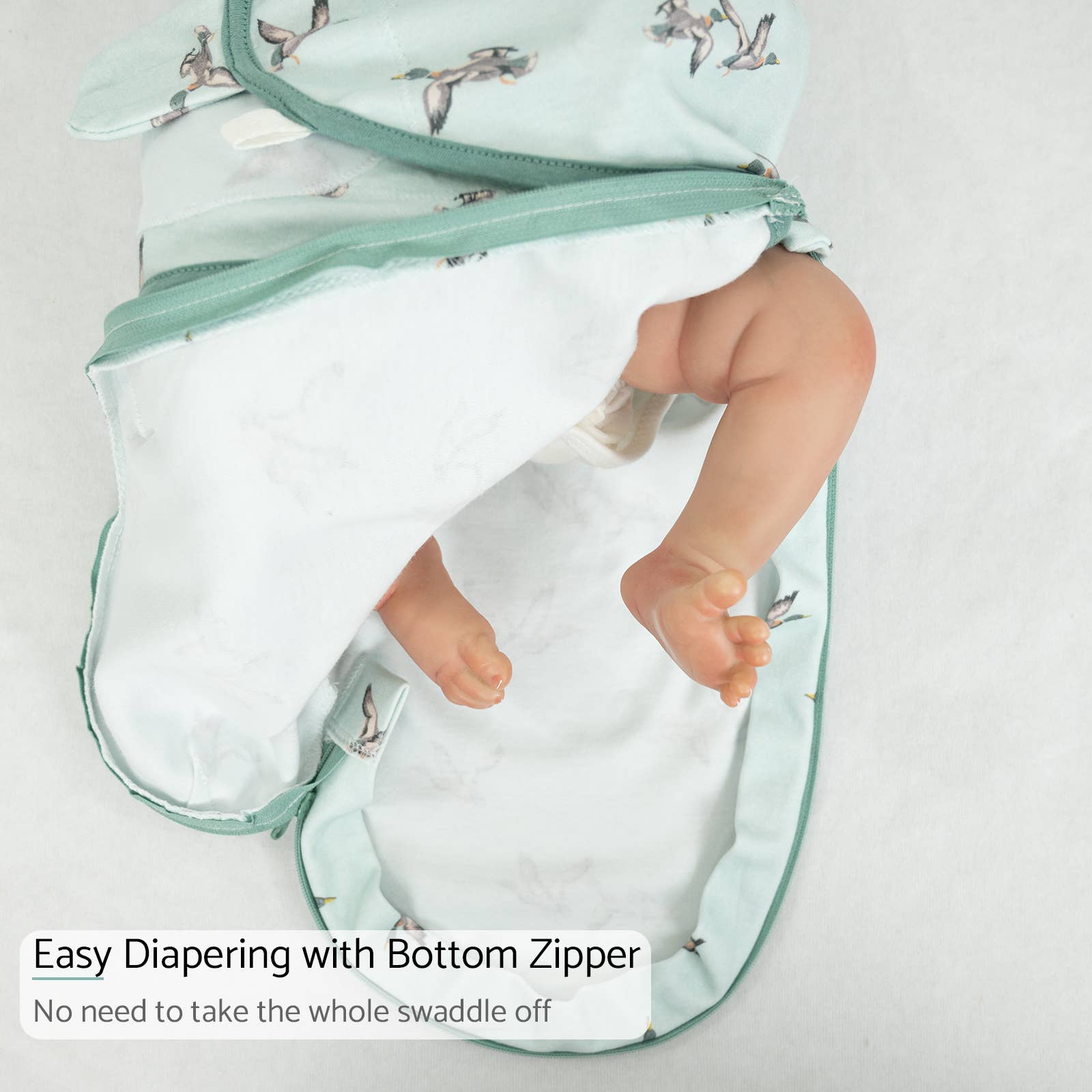 Quacking'up Baby Sleep Swaddle - 100% Organic Cotton