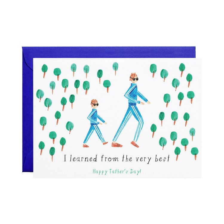 Celebrate Father's Day with our pun-tastic greeting card, "Like Father, Like Son!" Perfect for showing appreciation to your dad with a touch of humor. Share the love and laughter with this quirky card.