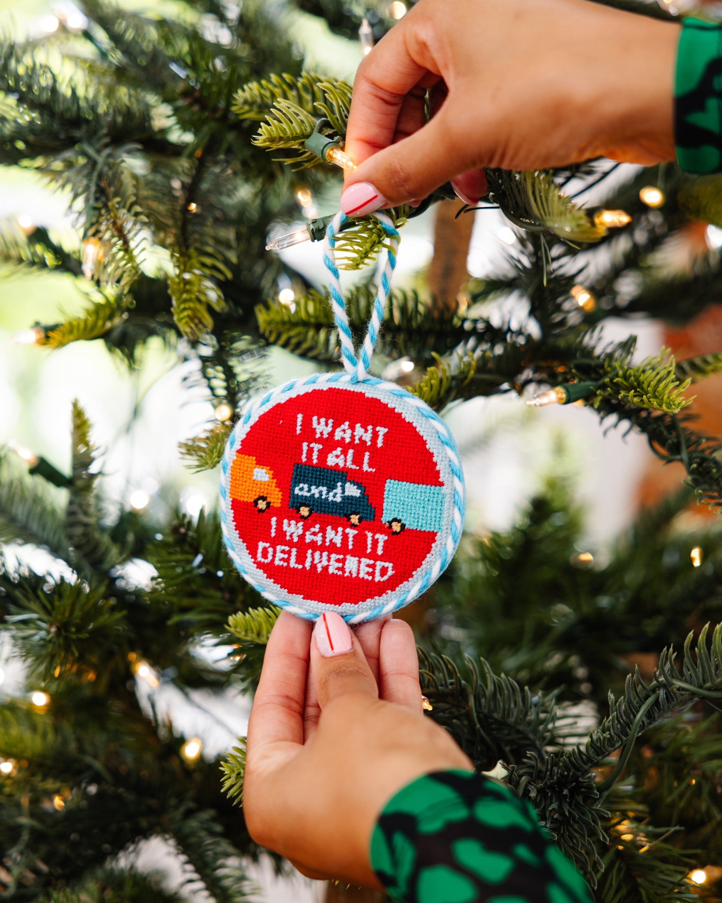 Needlepoint Ornament - Delivered