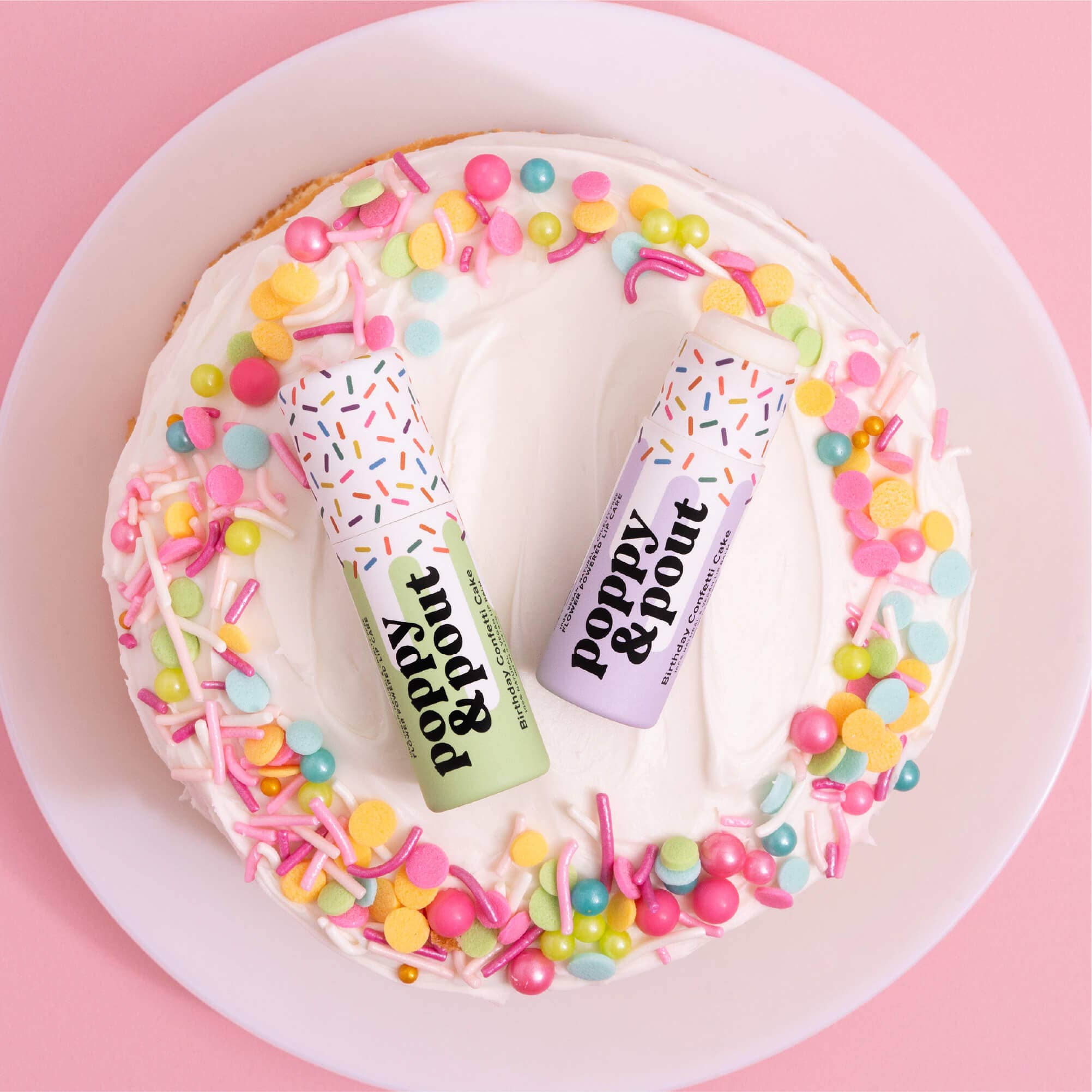 Birthday Confetti Cake Lip Balm - Purple