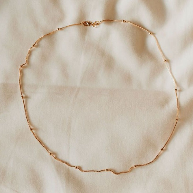 Annie Gold Filled Satellite Necklace - Mauve Jewelry Co.
