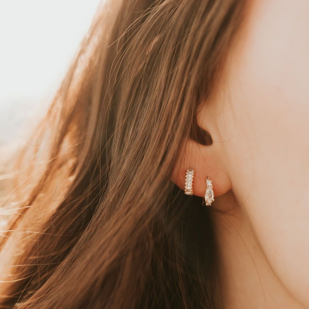 Ivy Diamond Hoops - Mauve Jewelry Co.
