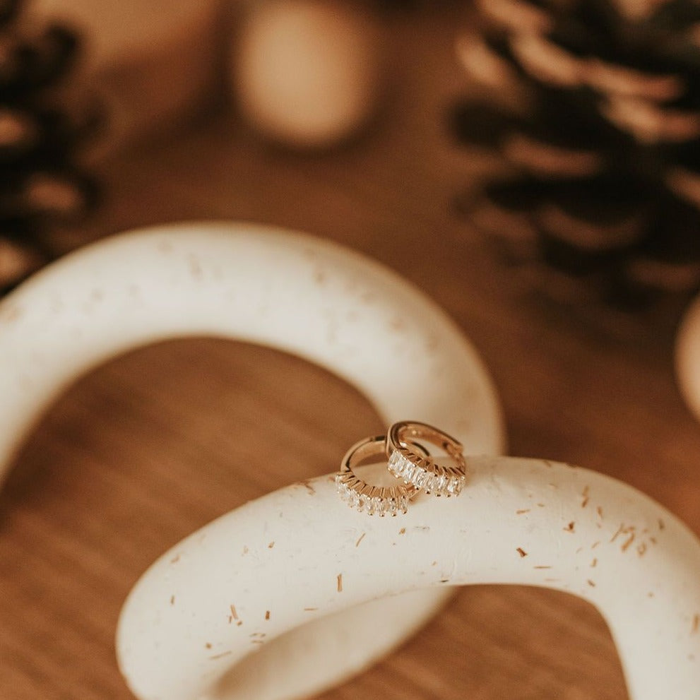Ivy Diamond Hoops - Mauve Jewelry Co.