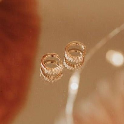 Ivy Diamond Hoops - Mauve Jewelry Co.