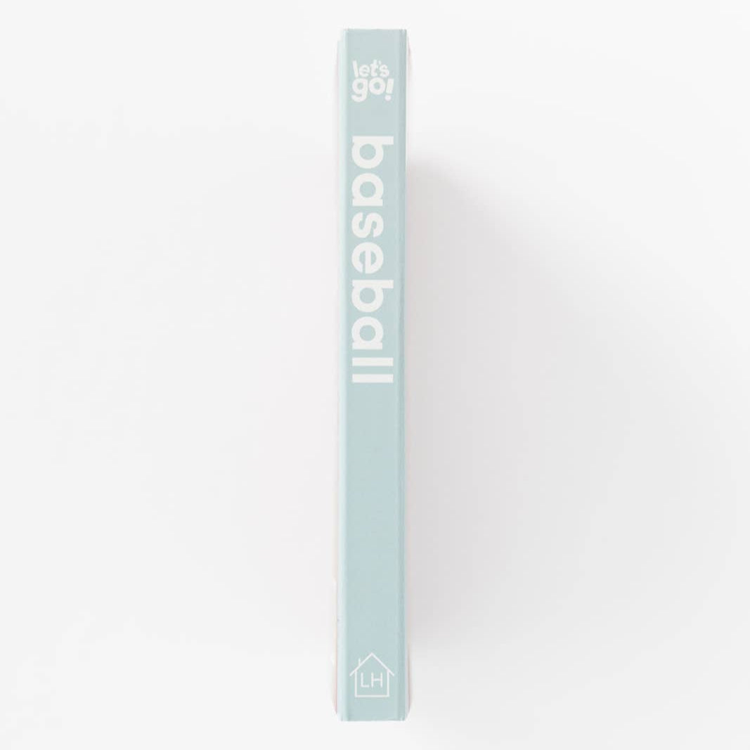 Light blue box with 'baseball' text on a white background