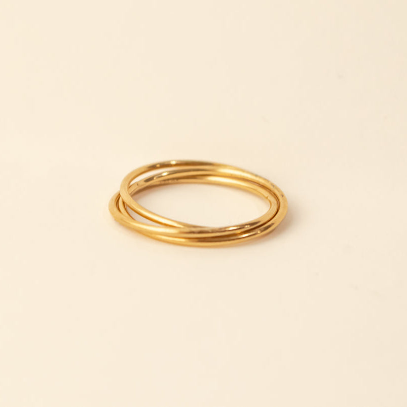 Gold Party of 3 ring - Syd Squared