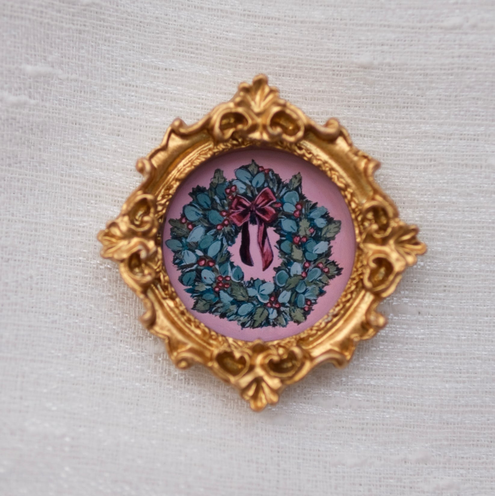 Wreath Framed Magnet 2x2