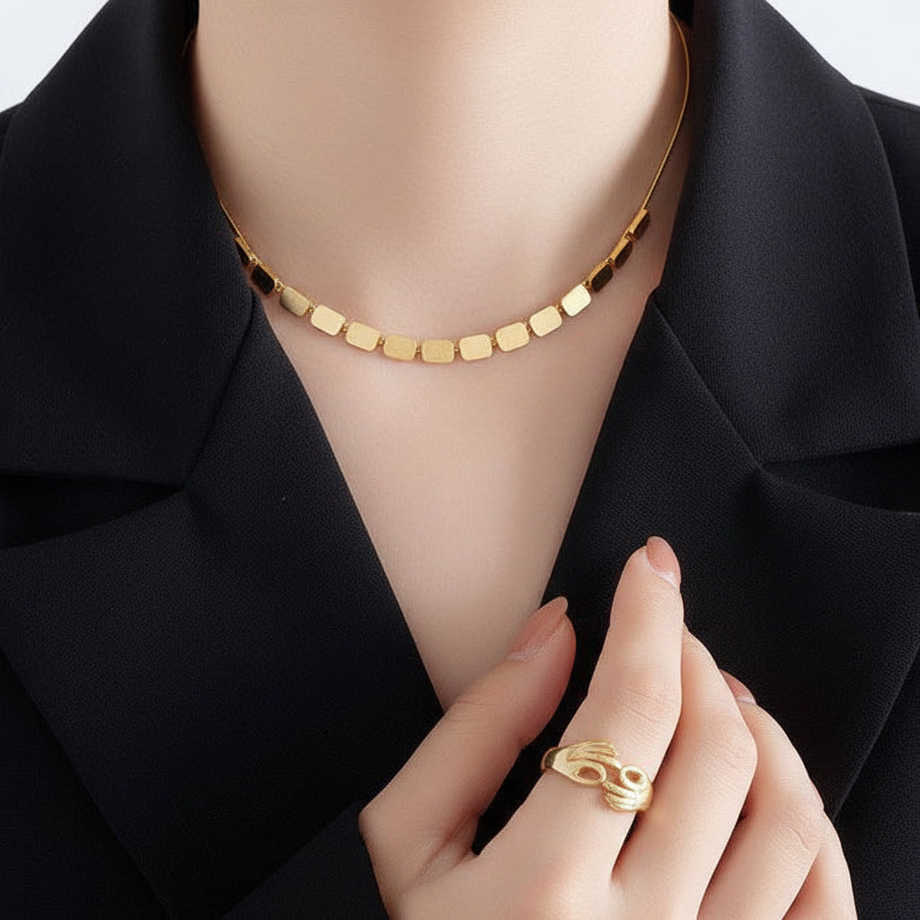 Gold Circle Necklace