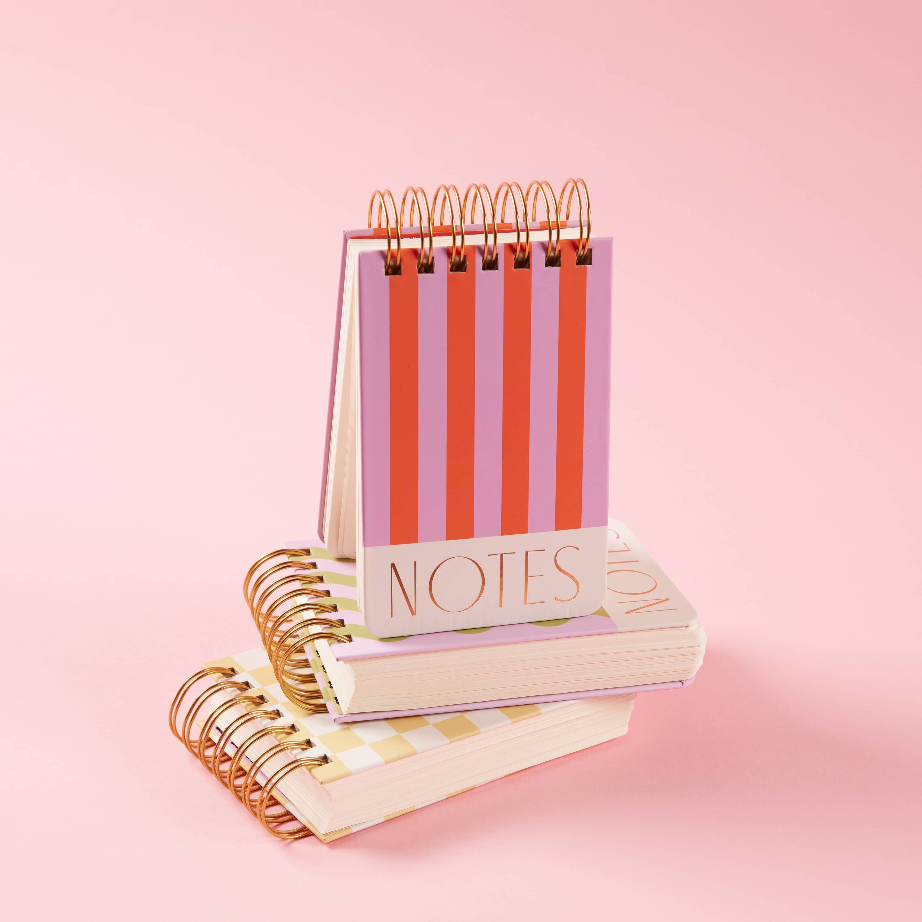 Twin Wire Notepad - Stripes