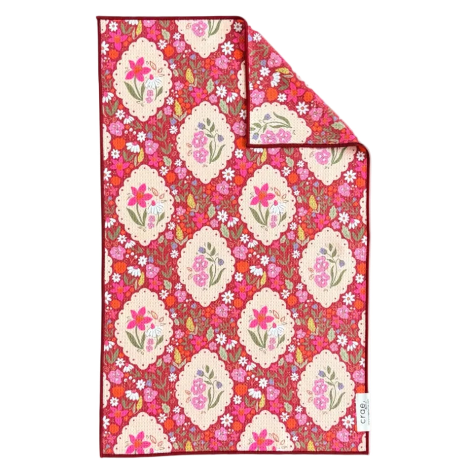 Fairy Grove: Double-Sided Hand Towel - Pink