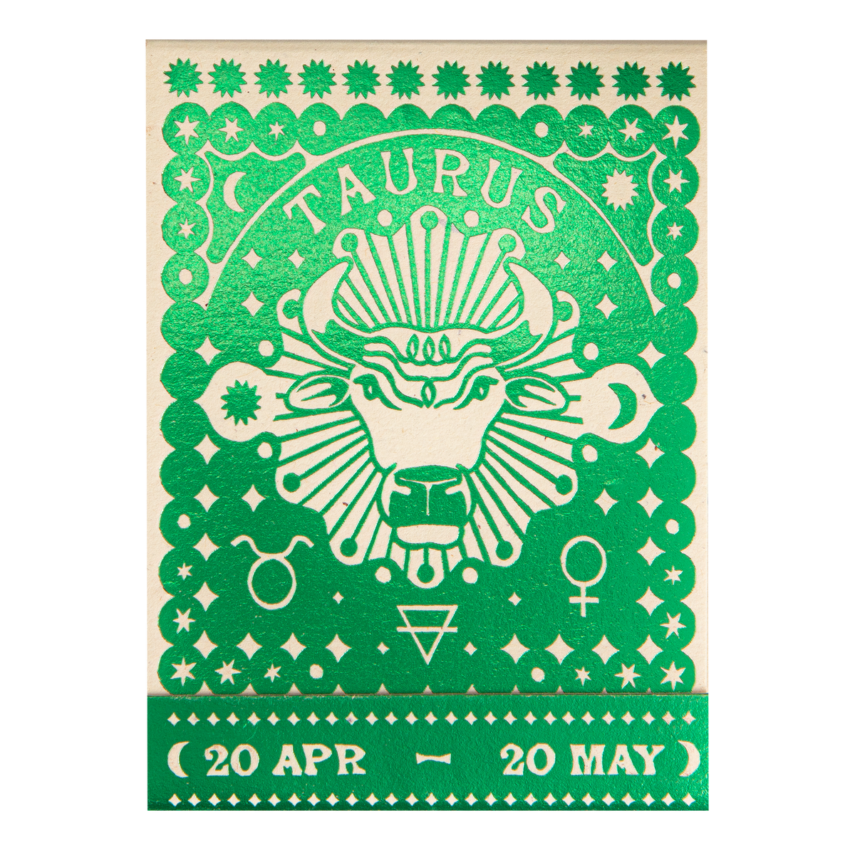 Taurus Zodiac Matchbook