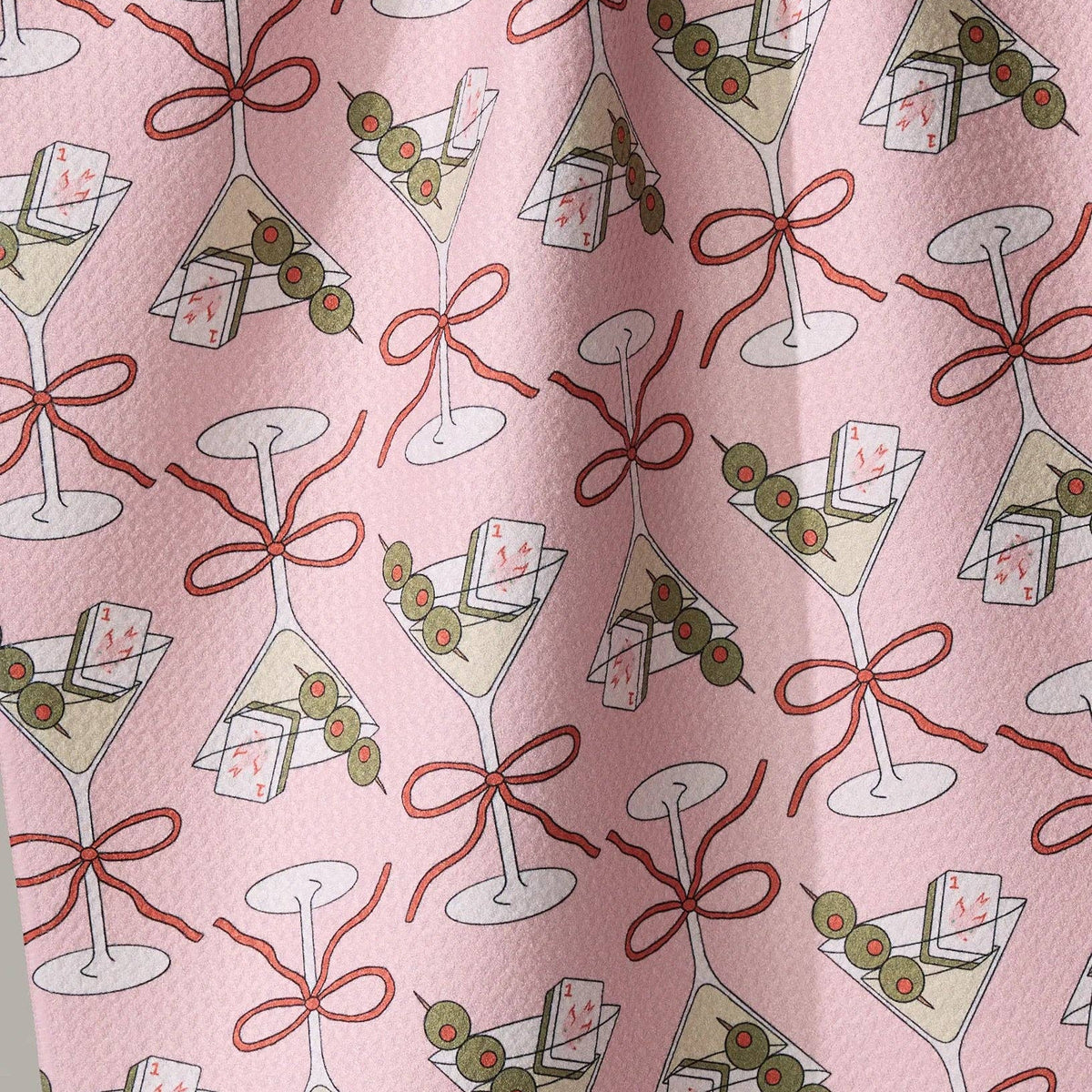 Flower-tinis Tea Towel - Mahjong