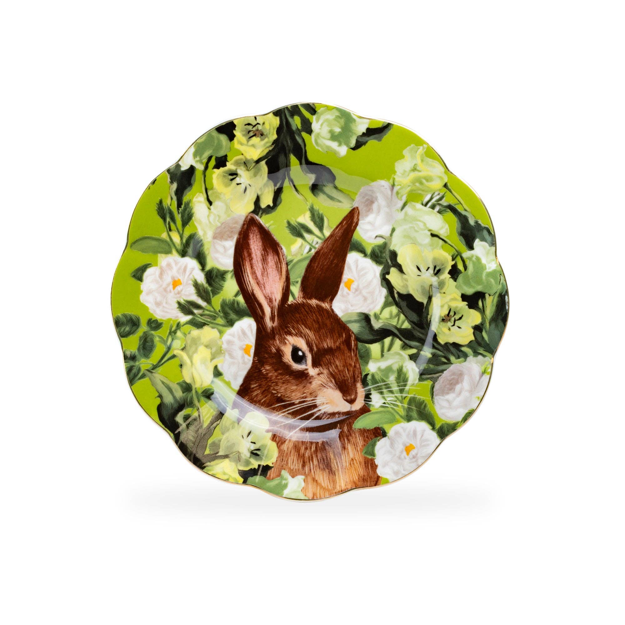 Bunny in Bloom 8" Fine Porcelain Dessert Plate