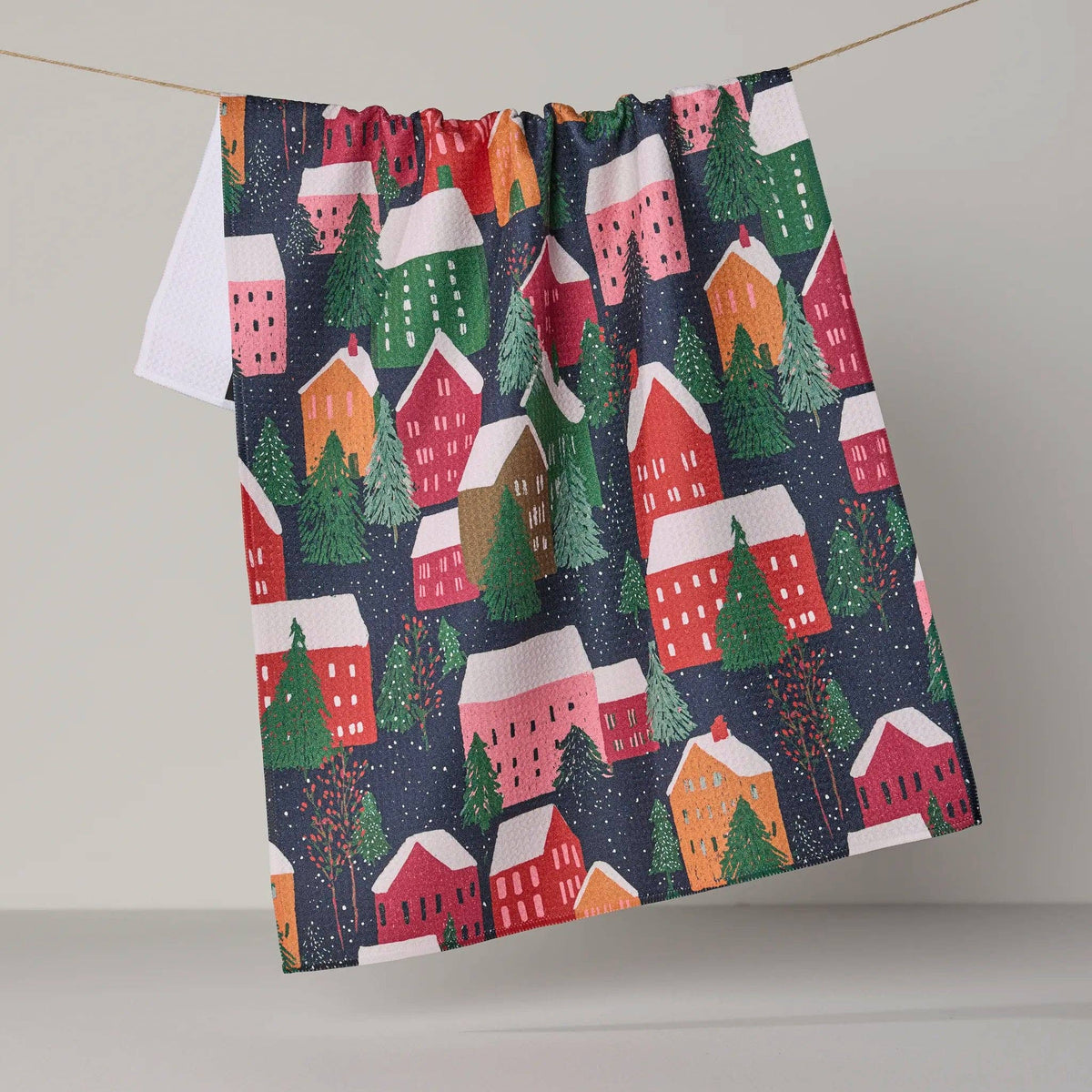 Alpine Village Tea Towel