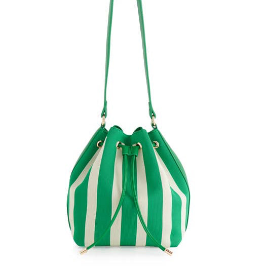 Meet the Isla Bucket Bag – a playful twist on the classic carry-all! With bold stripes and a chic bucket shape, It’s the perfect mix of style and practicality. Crafted with a lightweight, durable design, it cinches beautifully at the top with drawstring details and a comfy shoulder strap for hands-free ease. Whether you’re heading to brunch or strolling the boardwalk, this bag will be your go-to companion for effortless style.