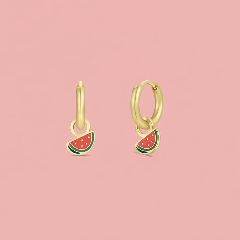 High-quality, hypoallergenic earrings are made for kids with sensitive ears and can be worn 24/7. Designed for kids but cute enough for grown-ups too!
Details:
Waterproof and can be worn in the pool and bath
Surgical grade stainless steel
18K gold plated
Lead, copper & nickel free
8mm Enamel charm
8mm hoop