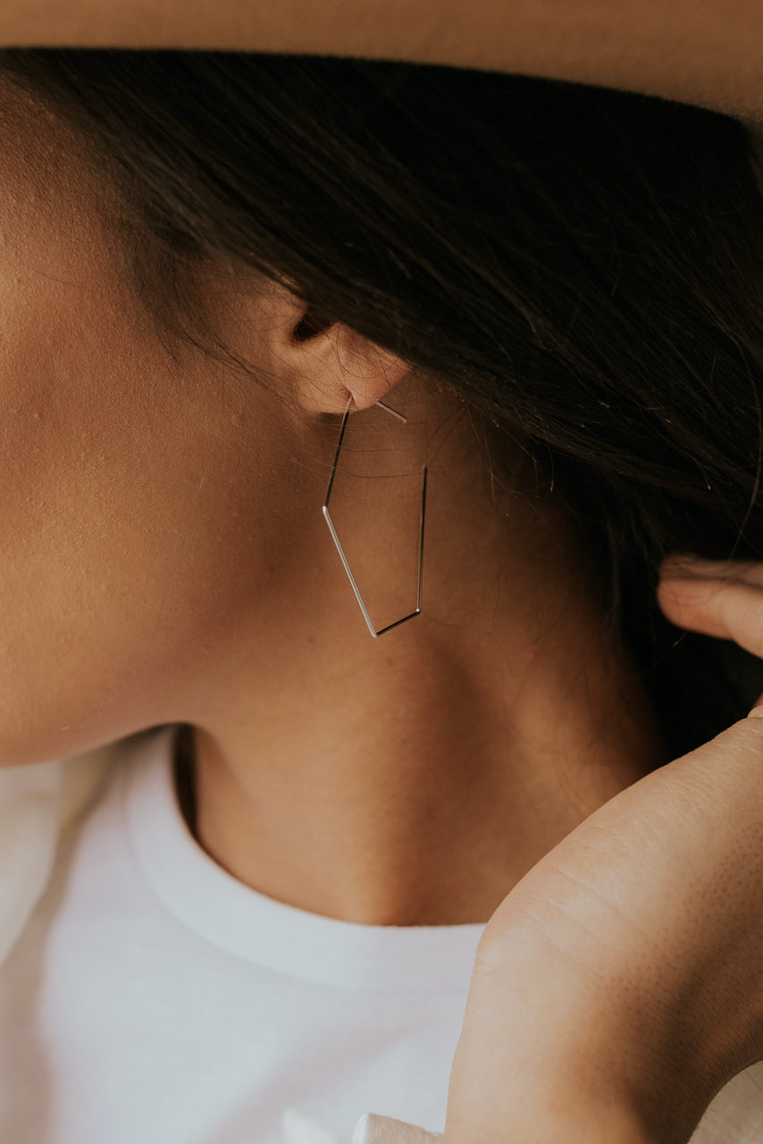 Doing Fine Hexagon Earrings