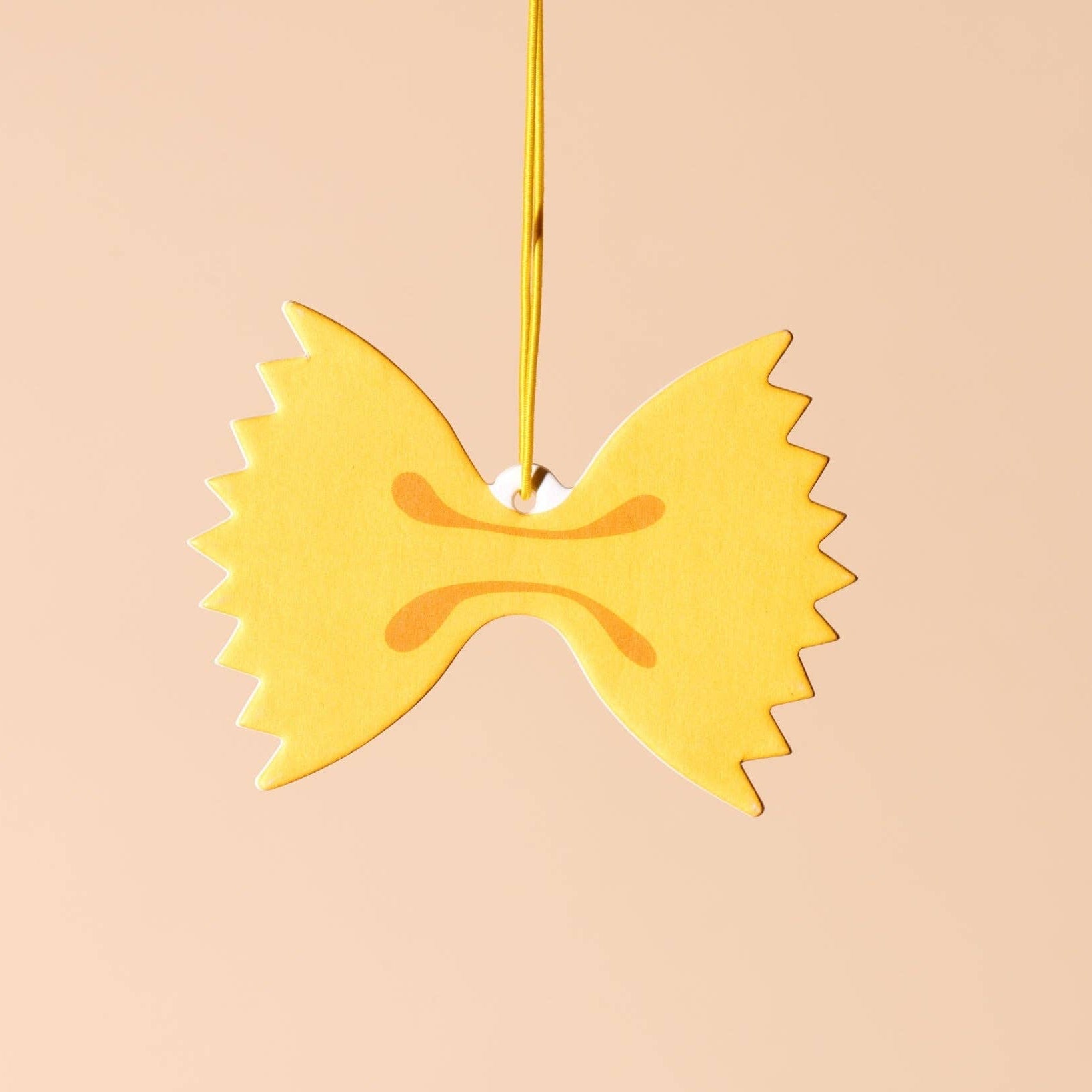 Farfalle Bowtie Pasta Air Freshener - Lemon Scent - Stocking stuffer, Holiday, Gift Guide
