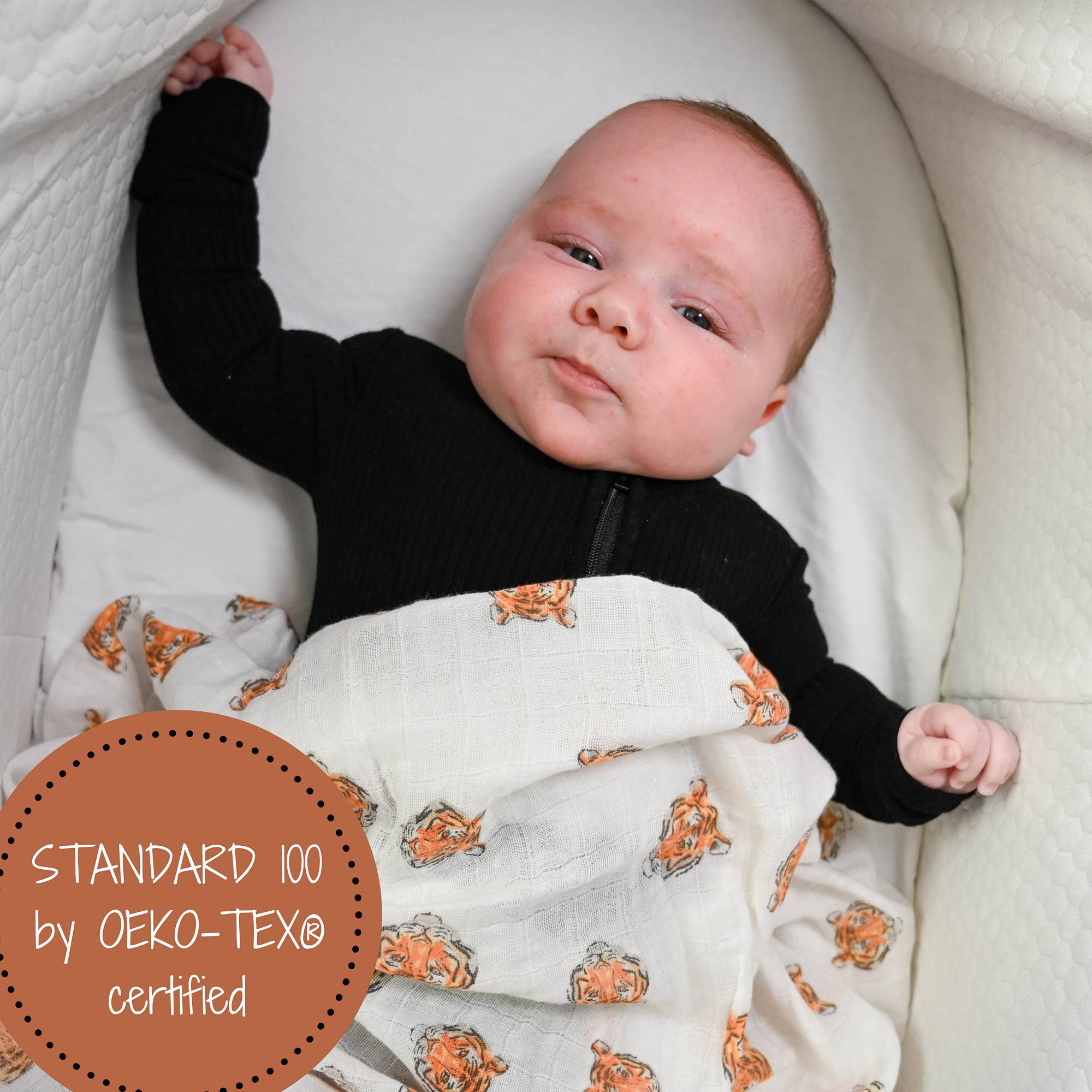 You're Roar-some Baby Muslin Swaddle Blanket