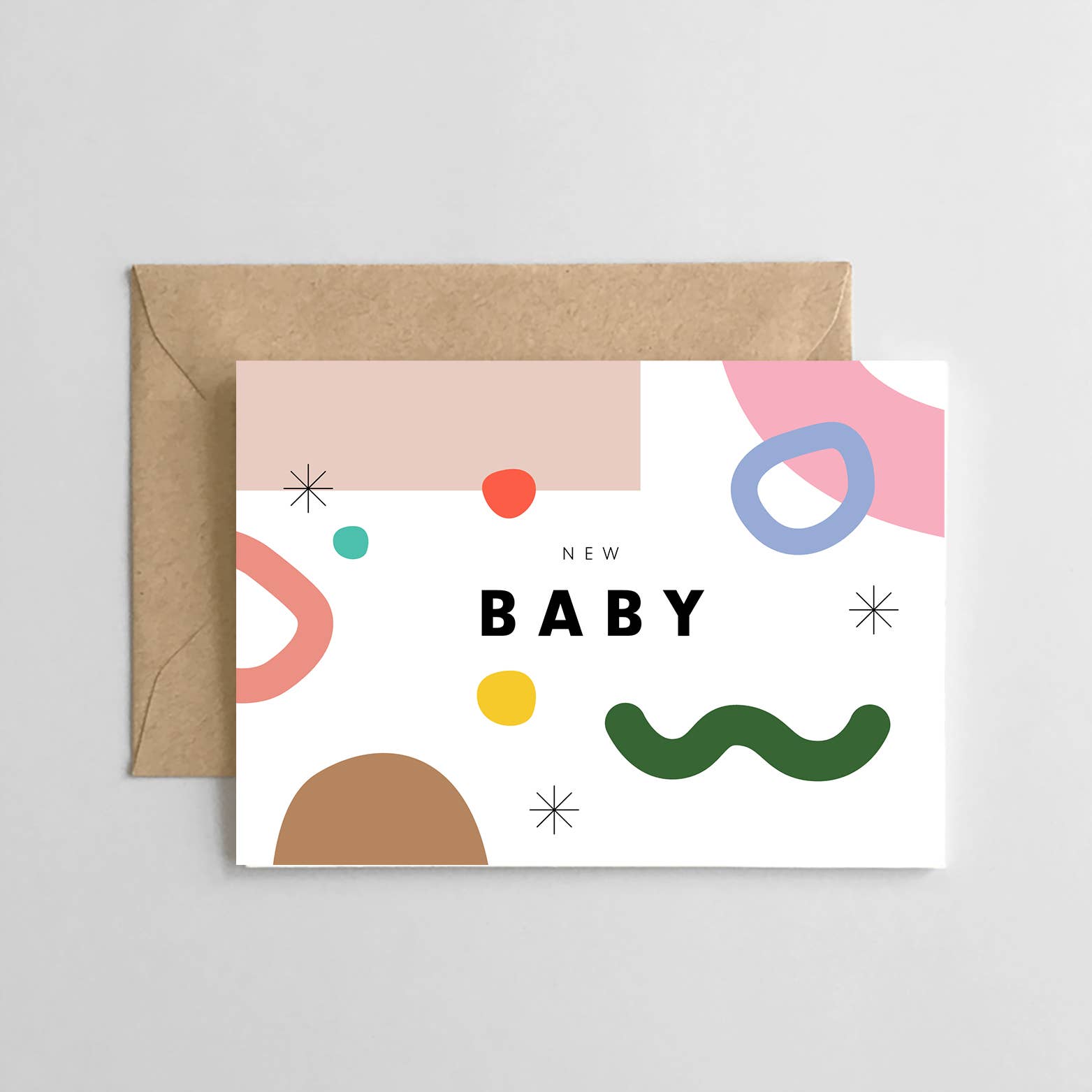 New Baby Abstract Card Greeting Card