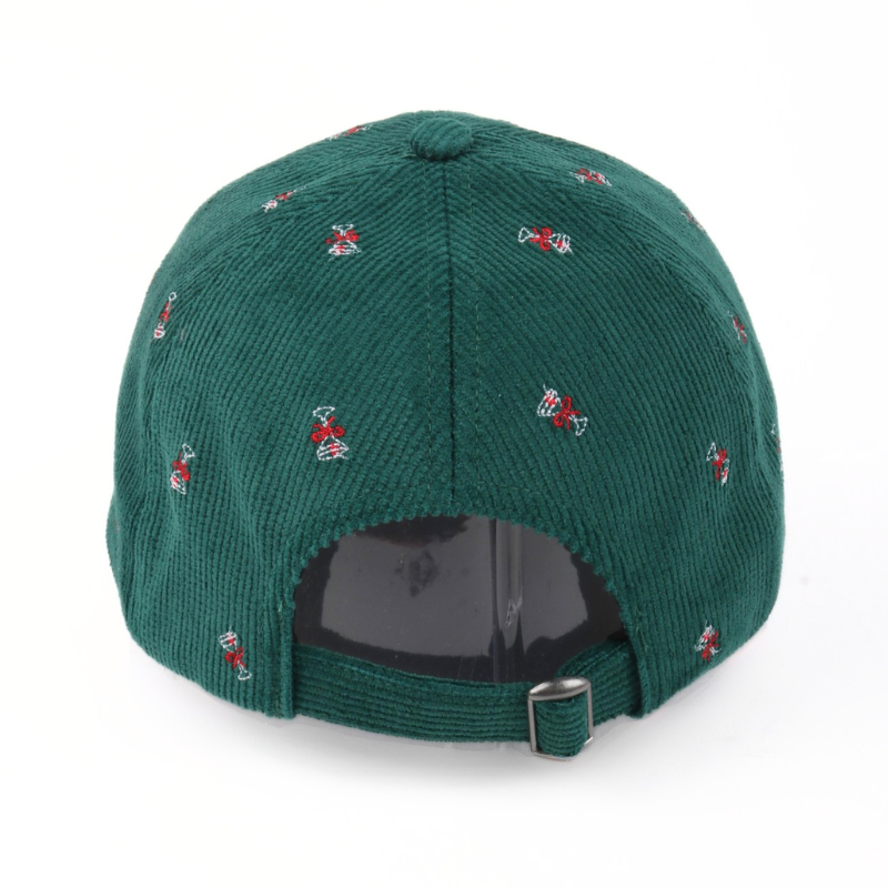 Christmas Holiday Martini All Over Corduroy Baseball Cap