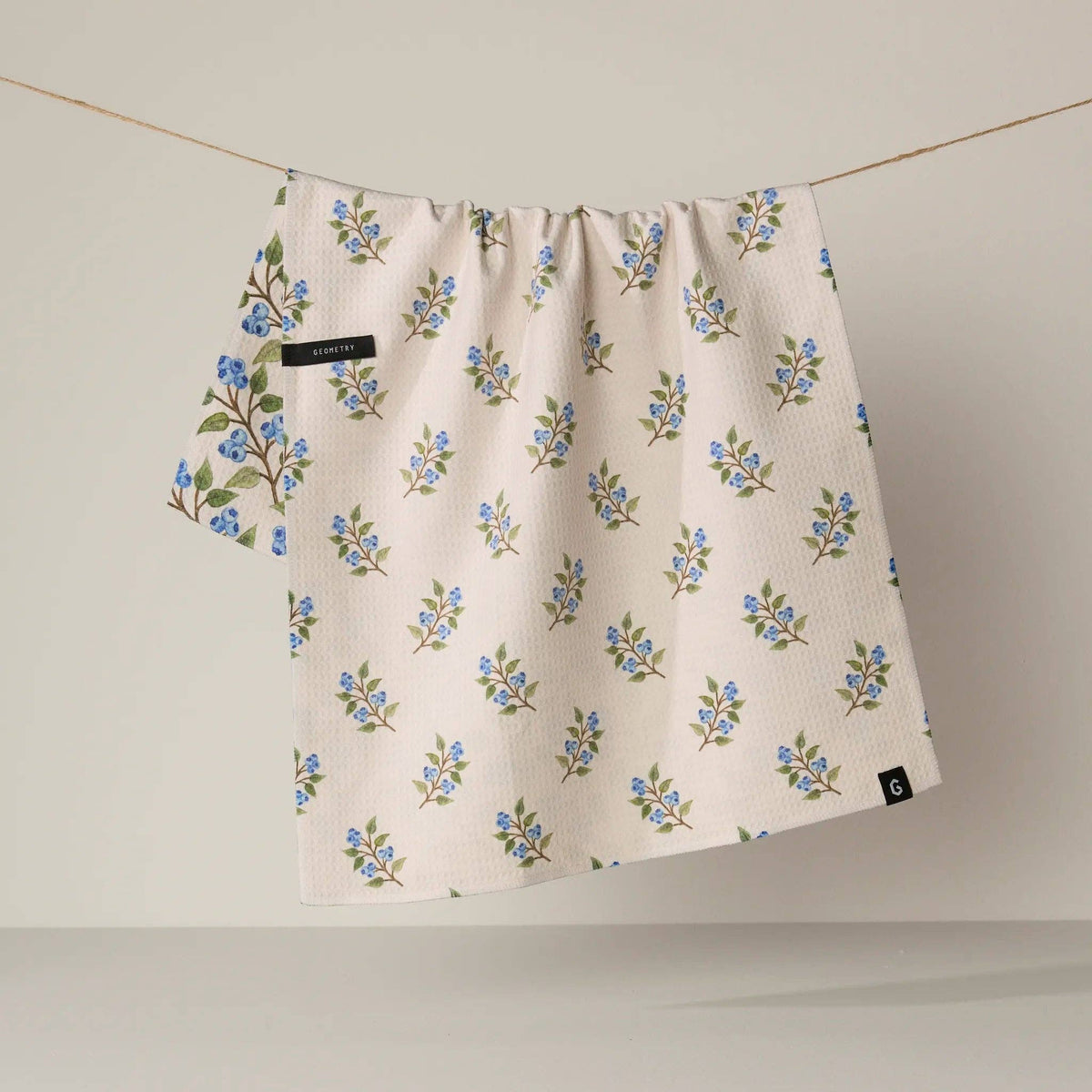 Blueberry Sprig Luxe Kitchen Towel