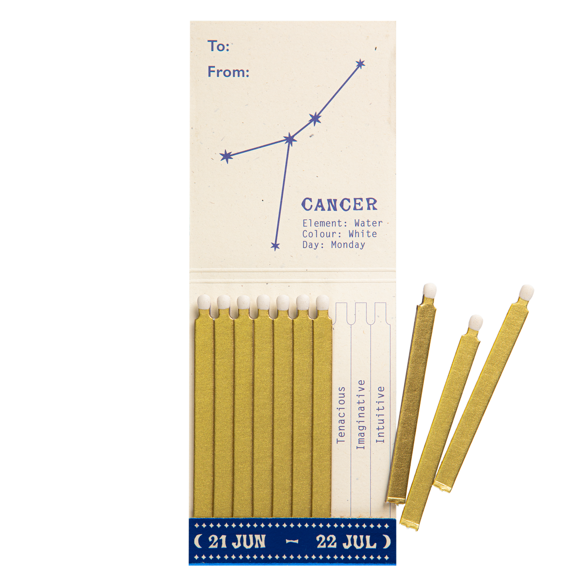 Cancer Zodiac Matchbook