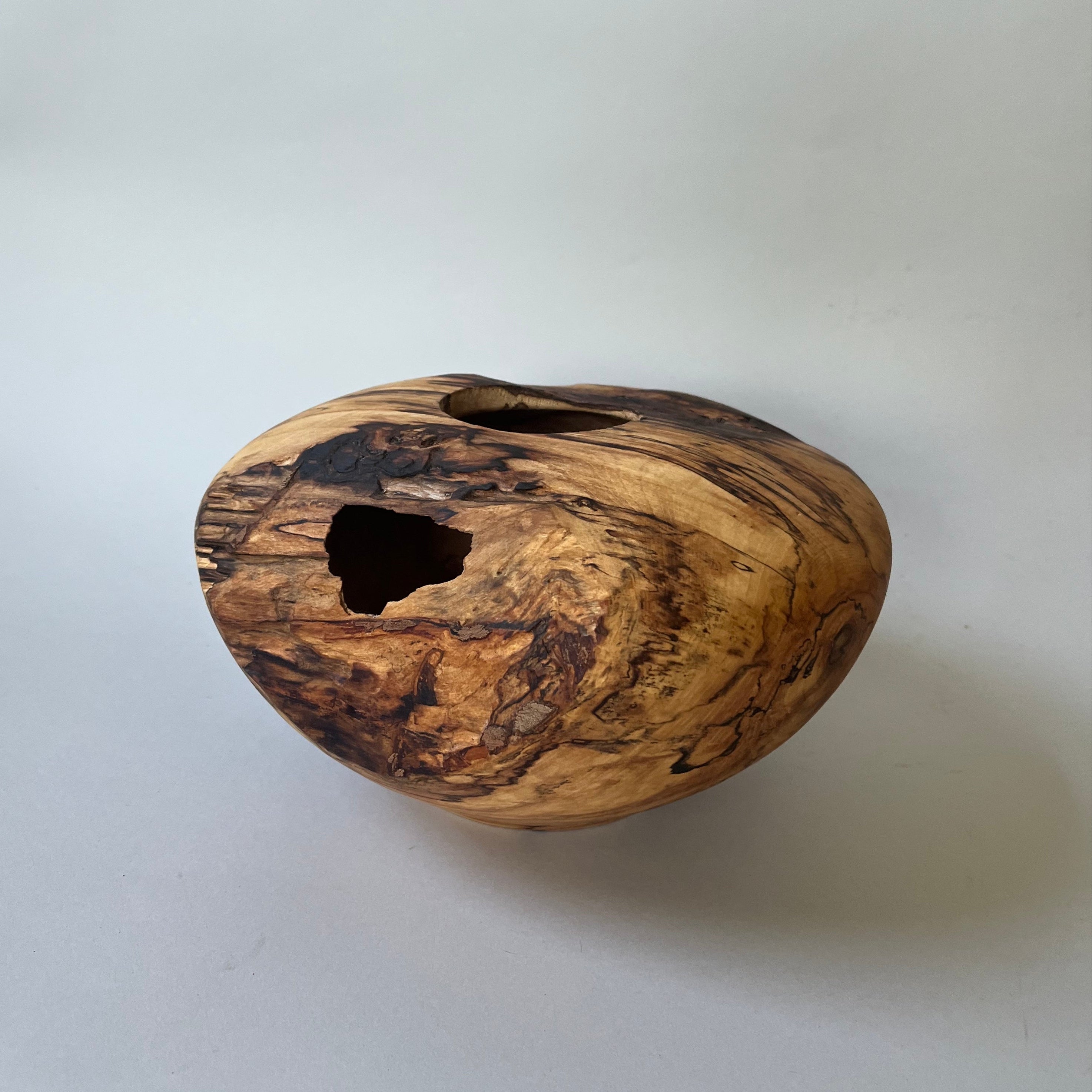 Spalted Birch Orb Vase 3