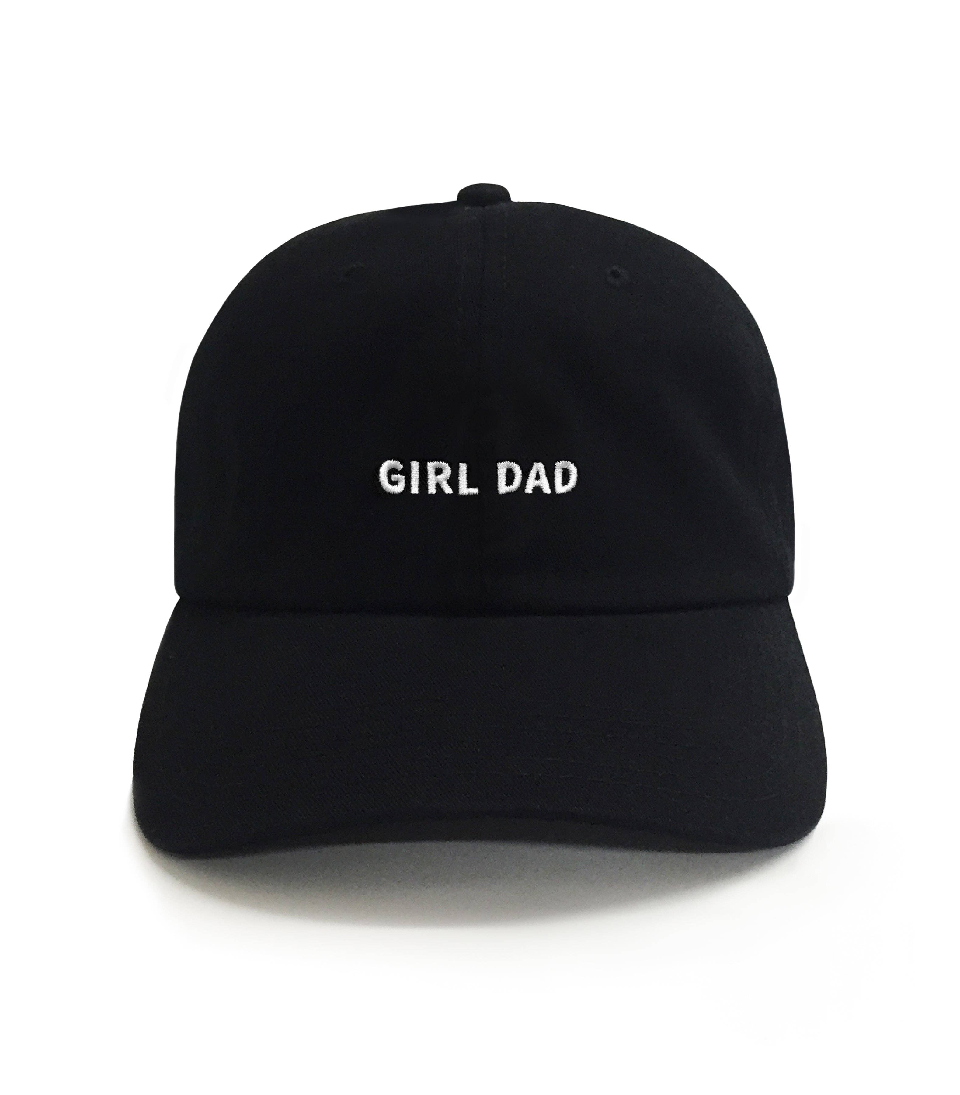 The Girl Dad Embroidered Hat is a heartfelt way to celebrate the special bond between fathers and their daughters. Crafted from soft, washed cotton, this classic dad hat features "Girl Dad" embroidered in clean contrast thread—a simple statement that speaks volumes. With its relaxed unstructured 6-panel design, low-profile crown, and curved brim, it's the perfect everyday hat for dads who proudly wear their daughter pride. The adjustable buckle strap ensures a comfortable fit for most.