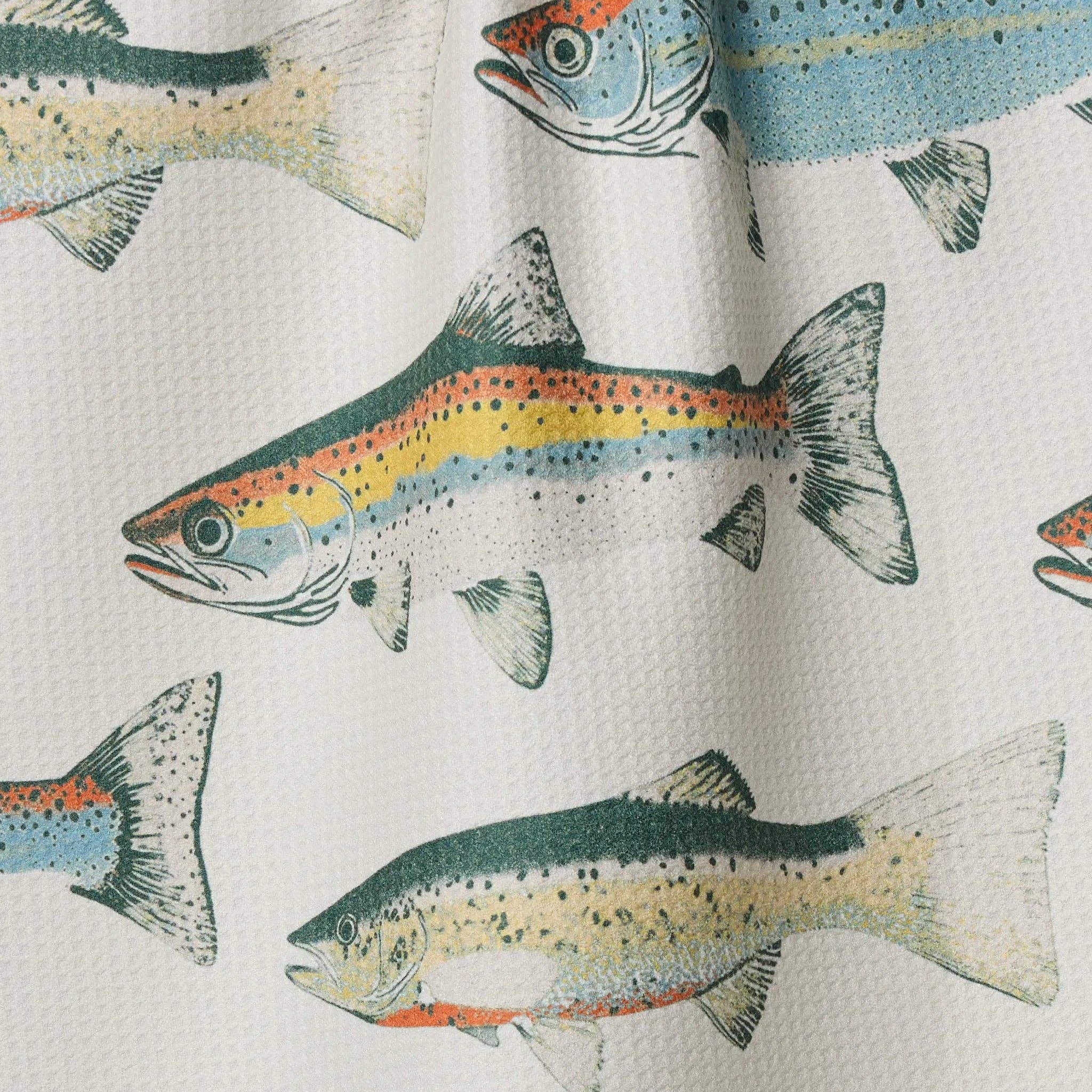 Hooked on Fishing Tea Towel